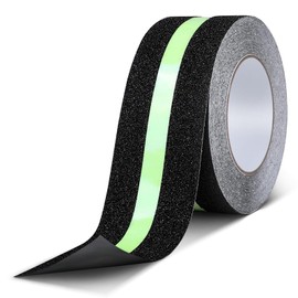 AiQInu Fluoreszierendes Klebeband, 10m x 5cm Anti-Rutsch-Leuchtband, Markierungsband, Leuchtendes Leuchtband, Glow in the Dark, für Treppen, Leitern und Rutschige Böden Innen und Außen