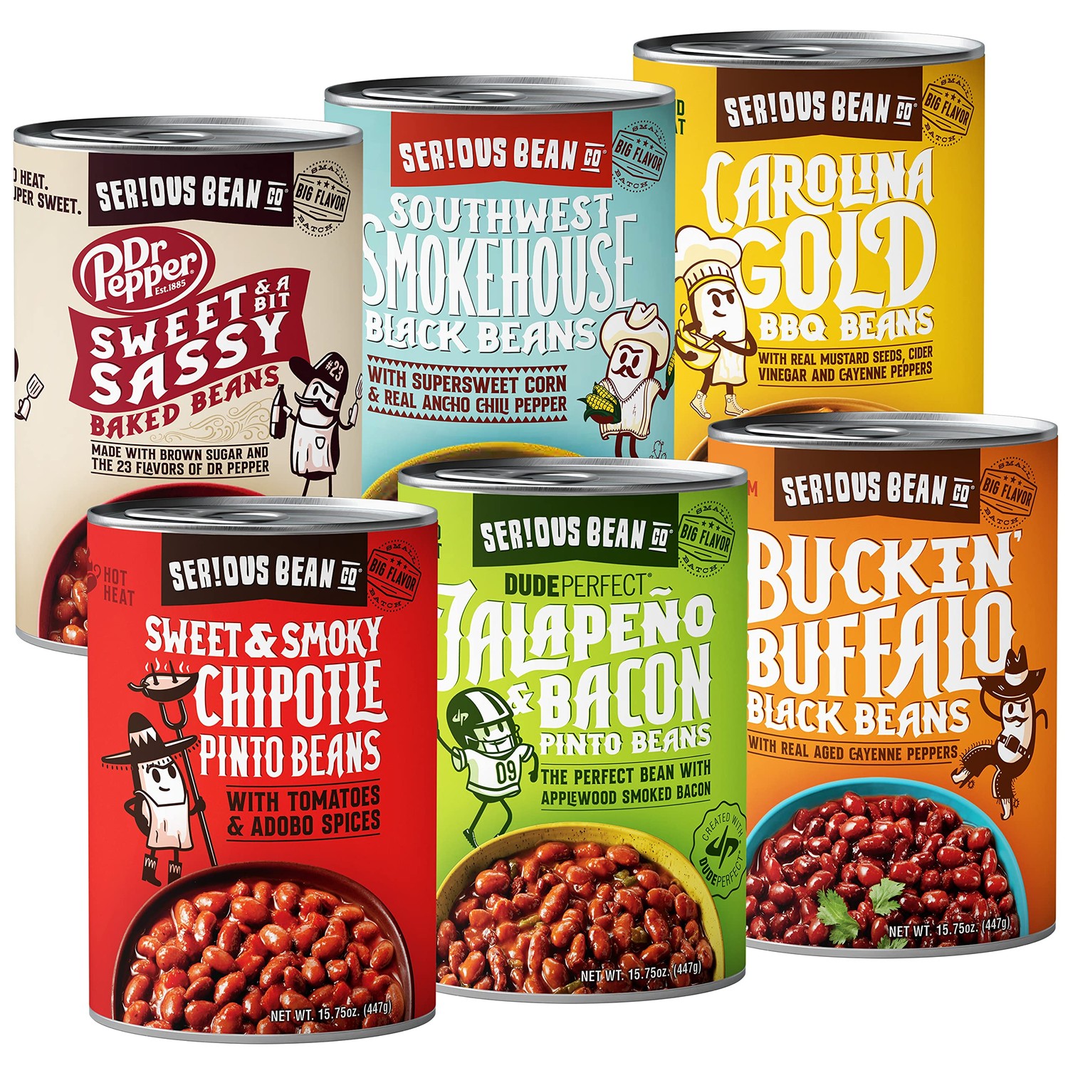 SERIOUS Bean Co Ultimate Variety 6Pack Fully Cooked and Ready to Serve