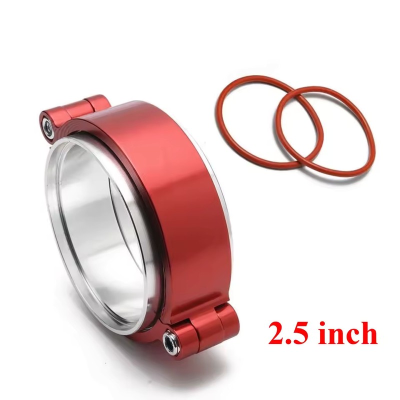 2, 2.5 and 3 Inch Anodized Aluminum Quick-Release V-Band Clamp