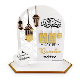 Ramadan Calendar, Eid Mubarak Decoration, DIY Ramadan Calendar, Acrylic Plastic Calendar Card, Islamic Countdown, Countdown Calendar Ornament Prayer Ramadan Decoration, Eid Mubarak Advent Calendar