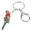DOWAY Cute Macaw Parrot Keyring Car Accessories Key Charms Purse