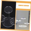 GLEAVI 2 Sets Ring Display Stand Protective Cover Rain Cover