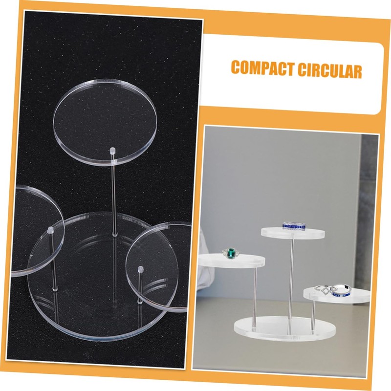 GLEAVI 2 Sets Ring Display Stand Protective Cover Rain Cover