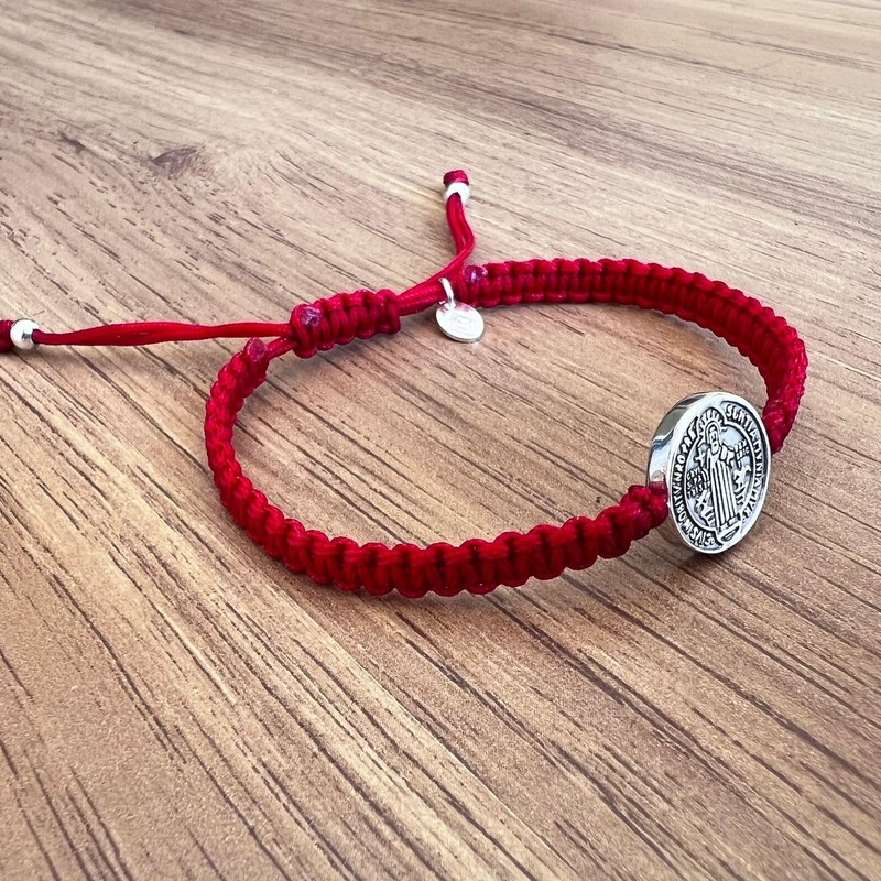 Agalea | Pulsera de san benito de plata ley 925,