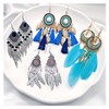 4 Pairs Bohemian Drop Dangle Earrings for Women Long Fringe