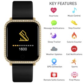 Reflex Active RA06-2100 Women's Digital Quartz Watch, black, Bracelet