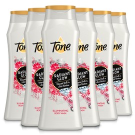 Tone Body Wash, Radiant Glow, 16 fl oz (Pack of 6)