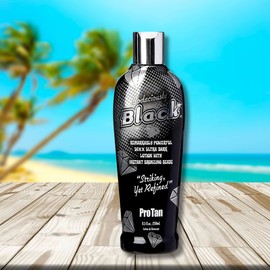 Pro Tan Incredibly Black & Pro Tan Black Bodaciously Powerful Sunbed Lotion Duo Set - 250ml with Vitamin A, E, Shea Butter, Coconut Oil with Sunbed Goggles