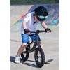 Kiddimoto KMH044M - Fahrrad Skater Helm für Kinder Black Goggle,
