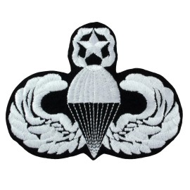 Master Paratrooper Jump Wings (054) Patch 4" x 3" Embroidered Patch 43311
