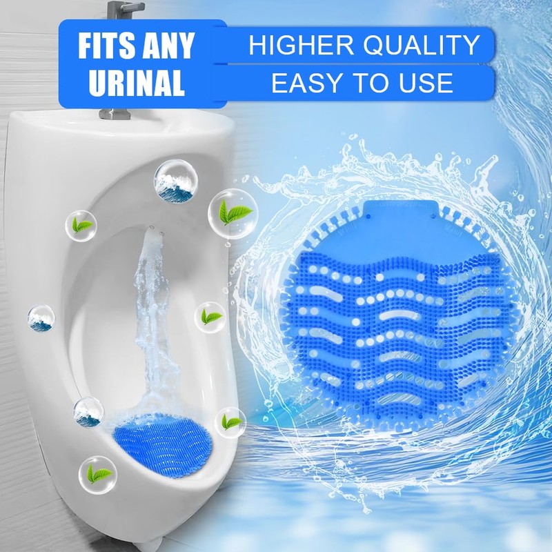 ACWOO Urinal Screens, 12 Pack Urinal Screen Deodorizer Mats, Urinal