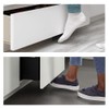 Cabinet Foot Pull for Trash Drawer, Touchless Hands-Free Design, Black,
