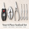 6-Piece Stainless Steel Seafood Tool Set – Crab & Lobster