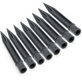 Cionyce 8PCS Torch Stake 8.26 Inch Pathway Light Stake Plastic Path Light Replacement ABS Plastic Stake Solar Stake for Garden, Pathway Lamps(Head Mounting Dia 0.82 Inch)