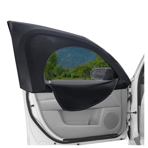 2PCS Upgrade Car Window Shades with Zipper,[Summer Car Essentials] Car