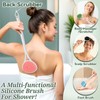 GEENOA Silicone Face & Body & Back Scrubber Set, 15.35’’