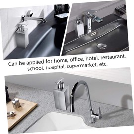 Healeved Stainless Steel Soap Dispenser Liquid Lotion Container for Kitchen Bathroom Stylish Design Pump for Hand Soap Shampoo Lotion