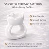 Ceramic Gua Sha Facial Tools, Ergonomic Grip Gua Sha Ring
