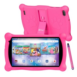 Contixo Kids Learning Tablet and Kids Headphone Bundle - V10 Android 11 Tablet with Stylus, 32GB Storage, Bluetooth, Dual Cameras, Parental Control, Tablet for Kids and Kids Safe Headphone