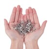 HappyHome 220pcs Silver Safety Pins 6 Sizes 22mm 28mm 32mm