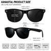 KANASTAL Sunglasses for Men Women Polarized Mens Womens Sunglasses Black/Black/White