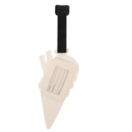 Fun Food Luggage Tags for Travel Suitcase ID Holder (Ice Cream with Straws)