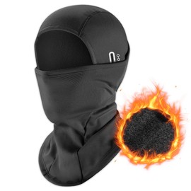 Riisoyu Balaclava, Protection Against Cold, Ski Mask, Durability, Winter Balaclava, Windproof Thermal Balaclava, Face Mask for Outdoor Sports, Cycling, Skiing, Motorcycle, Bike, Men, Women, Black,