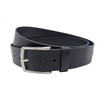 Nk Belt 4 cm Black Full Cowhide Leather Denim Belt