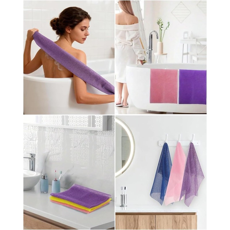Esponja de baño exfoliante African Net Sponge – Set 4