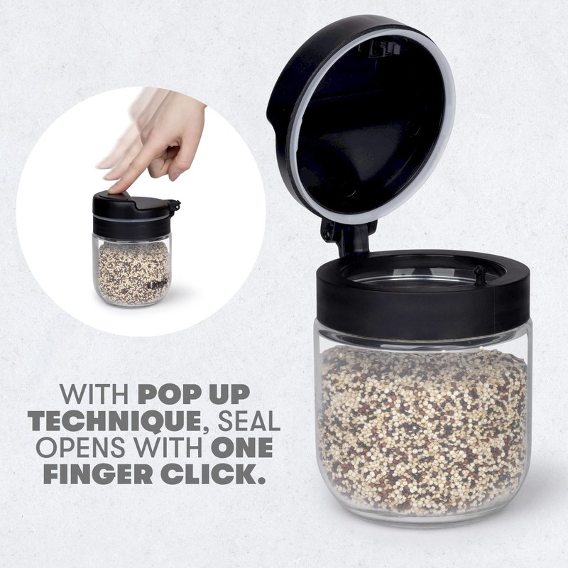 Il Pregio Premium Borosilicate Glass Food Storage Containers with Innovative