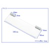 MAGRYL Deep Magnetic Acrylic Shelves Grooved White 300mm Wide Collection