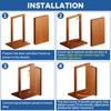 TamBee Door Pivot Hinges Heavy Duty Hinges for Wood Doors