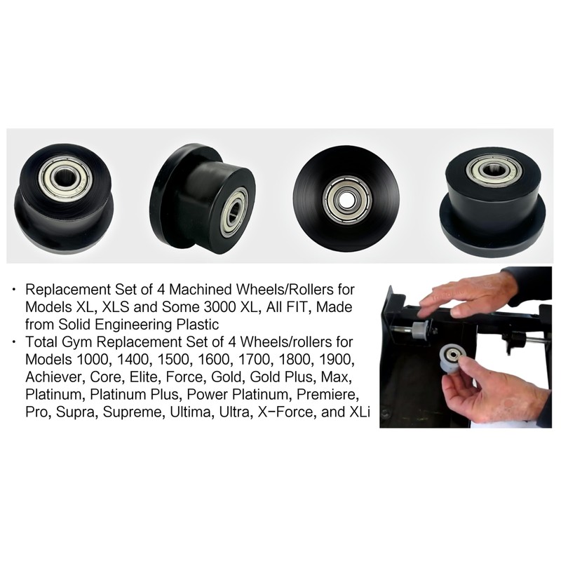TYHI Replacement Strength Trainer Replacement Fitness Equipment Heavy Plastic Roller