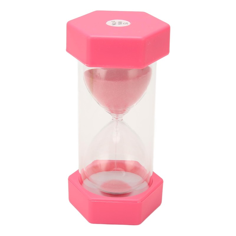 2pcs Hexagonal Hourglass 15 Minutes Learning Sand Timer Portable Plastic