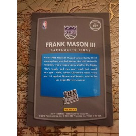 2017-18 Donruss Optic #167 Frank Mason III Kings Rated Rookie RC Prizm Card