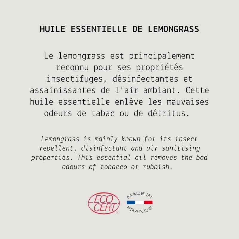 Lemongrass Organic Essential Oil - MY COSMETIK - 10ml