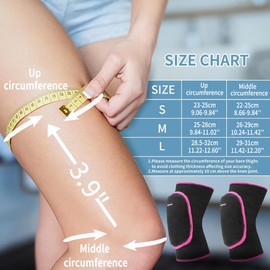 ONTYZZ Kids Knee Pads with Thickened PE Pads Adjustable Anti-Slip Knee Pads for Kids Soft Knee Pad for Volleyball Cycling Dancing Soccer Hockey Black-Pink/M