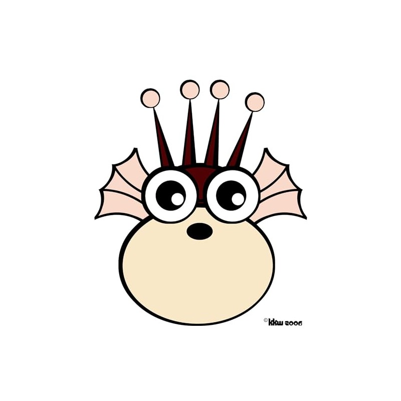 CafePress Sea Monkey Rectangle Magnet, 3"x2" Refrigerator Magnet