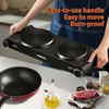 CUSIMAX Electric Hot Plate,Portable Double Hot Plate For Cooking,1800w Electric