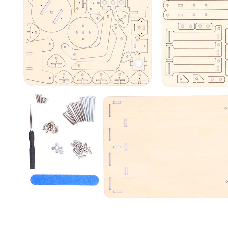 Robot Arm Building Toy Hydraulic Wooden Mechanical Model Tool Set