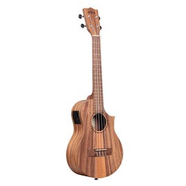 Kala Teak Tri-Top Satin Tenor Ukulele with Cutaway and EQ with Built-In Tuner (KA-TK-T-CE)