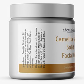 Camellia Solid Face Oil Hydrating Moisturizer Balm Gold Beauty Serum