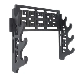 Eforlife 4 Tier Sword Holder Wall Mount Samurai Sword Display Stand Sword Bracket Hanger for Katana Wakizashi and Standard Swords (Classic)