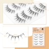 Lashidol False Eyelashes, Natural, Transparent Base, Handmade, Reusable, DIY at