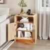 Nightstand with Charging Station and LED Lights, Night Stands with