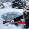 Funnity Car Ice Scraper with Broom Effective Snow Brush Car