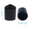 Acocony 11/16 Inch Rubber Cap Round Rubber End Caps PVC