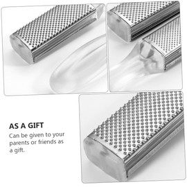 OSALADI 4pcs Foot Rubbing Board Metal Scraper Tool Massage Scraper Pedicure Tools Hand Tool Heel Scraper Hand Squeegee Metal Foot File Massage Tools Crusty Grinding Tool Stainless Steel