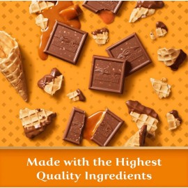 Ghirardelli 🟢 New Ghirardelli Squares Chocolate Milk Caramel Waffle Come Crunchy 5.2oz
