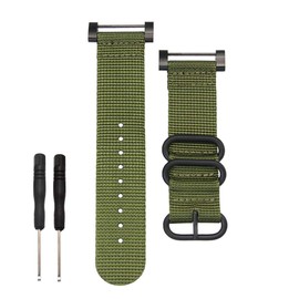 Octane Bands Watch Band for Suunto Core - Nylon Canvas Strap Replacement Kit Green - 24mm Strap - Includes Lugs Adapter & Screw Tools